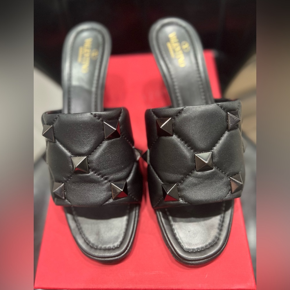 Valentino Garavani Black Studded Heels